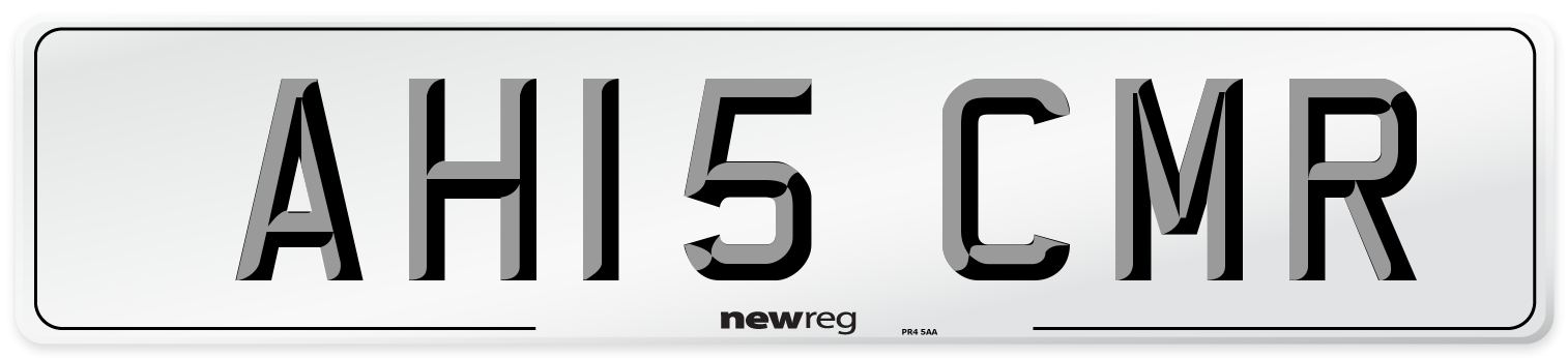 AH15 CMR Number Plate from New Reg